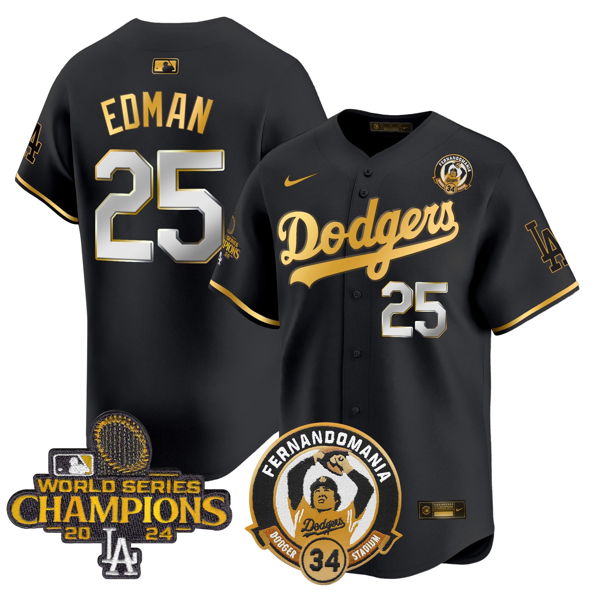 Men’s Fernando & 2024 World Series Champions Patch Vapor Premier Limited Jersey V2