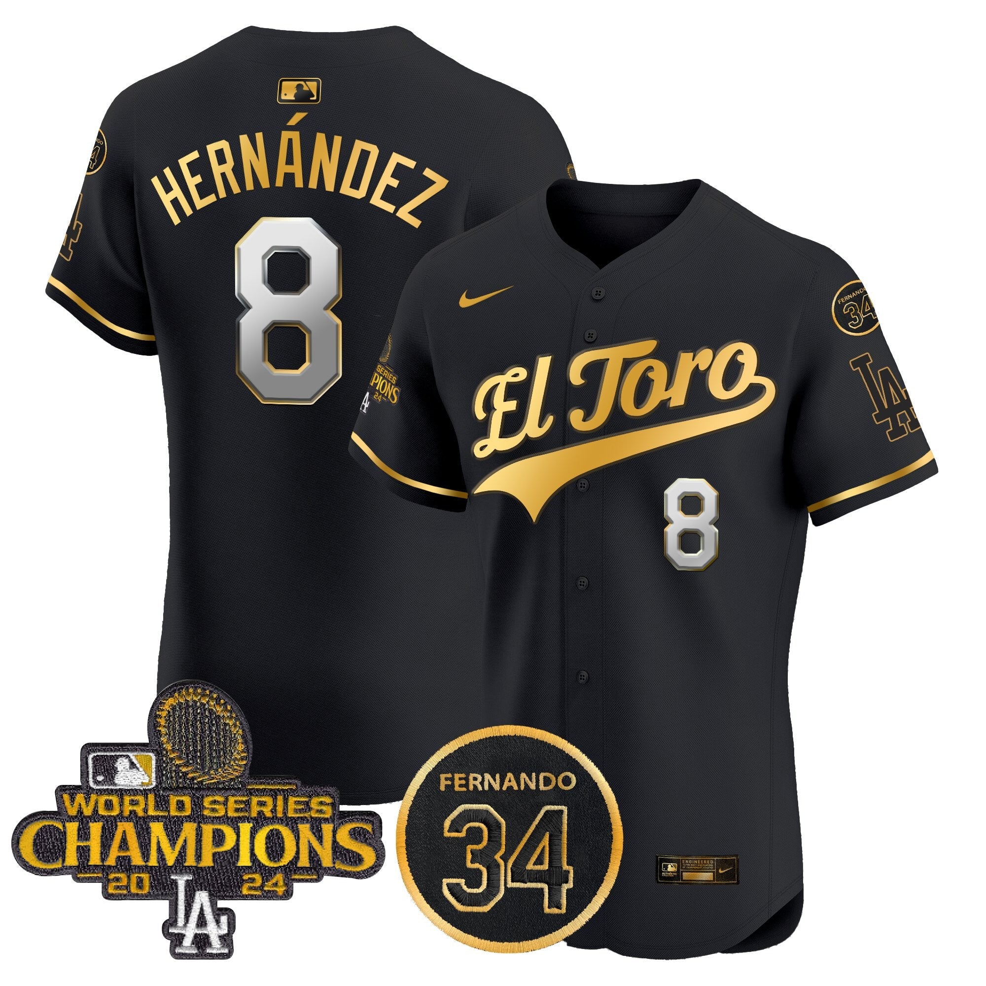 Men’s El Toro 2024 World Series Champions Patch Vapor Premier Elite Jersey