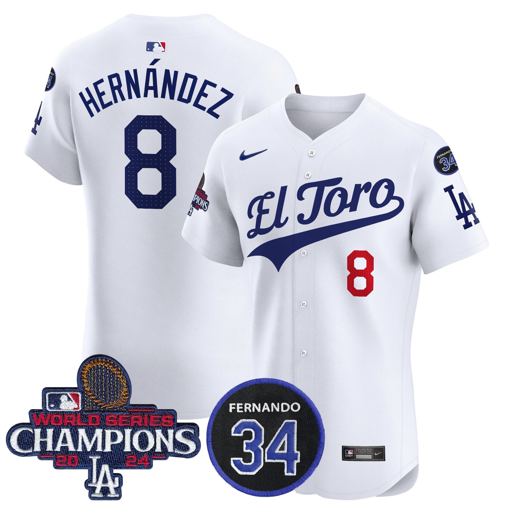 Men’s El Toro 2024 World Series Champions Patch Vapor Premier Elite Jersey