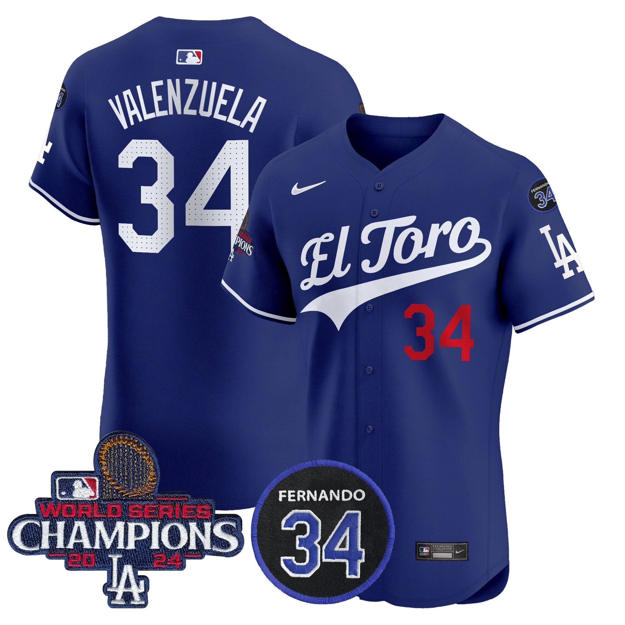 Men’s El Toro 2024 World Series Champions Patch Vapor Premier Elite Jersey