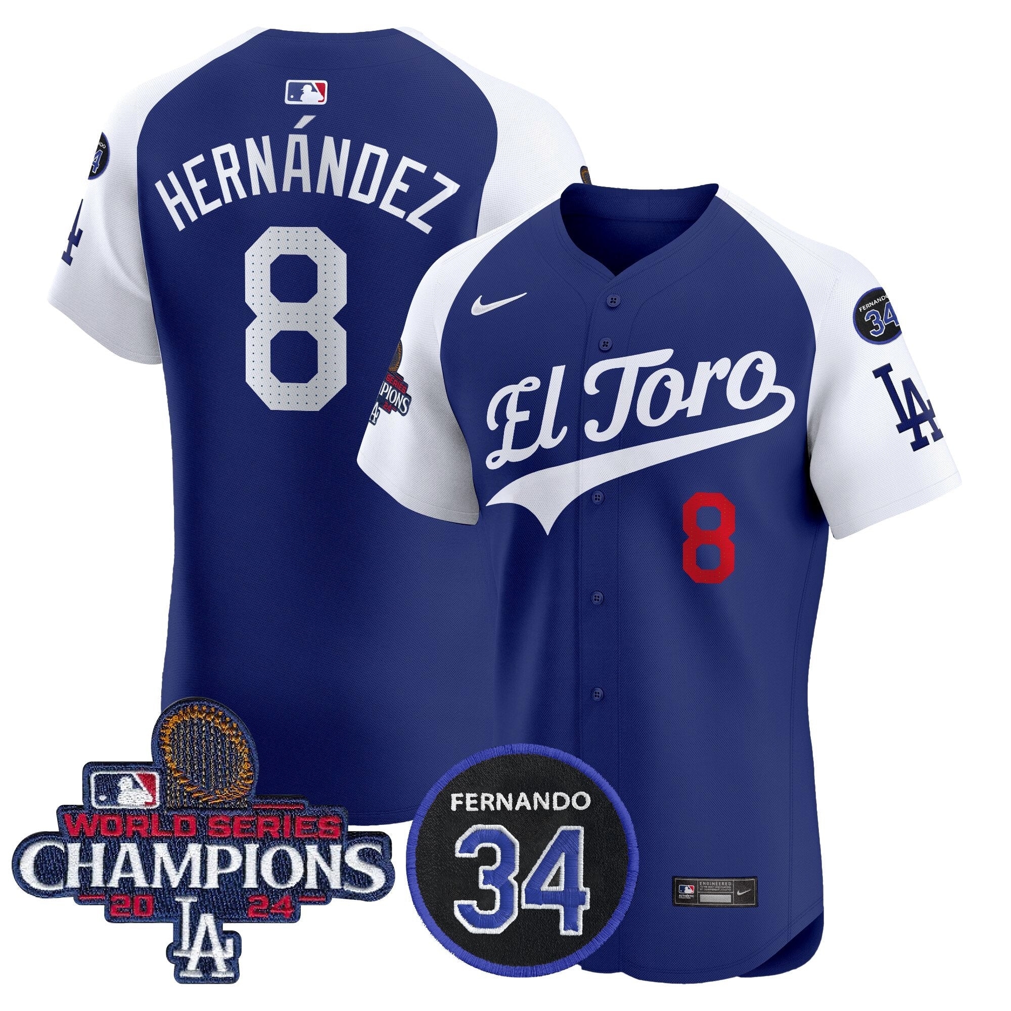 Men’s El Toro 2024 World Series Champions Patch Vapor Premier Elite Jersey