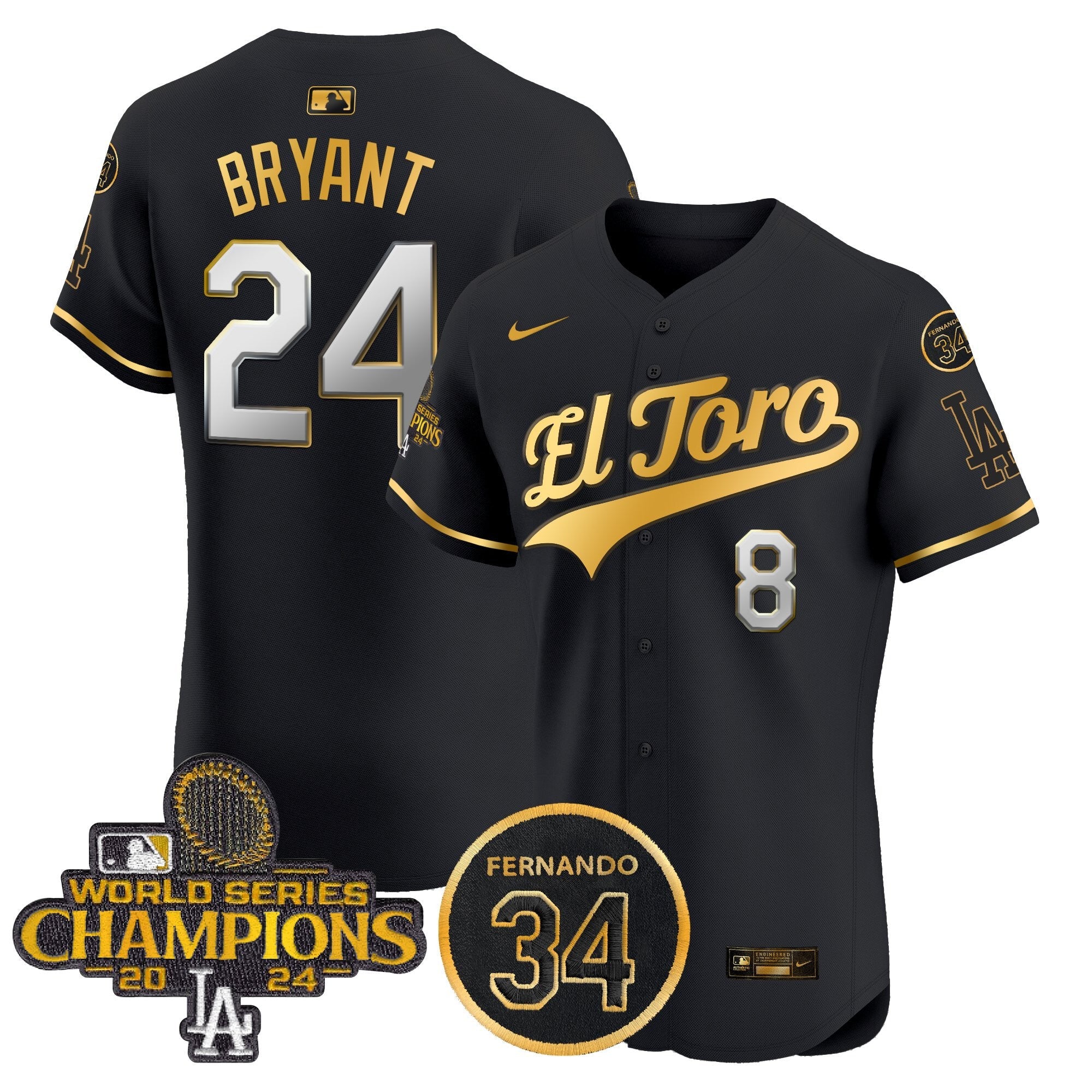 Men’s El Toro 2024 World Series Champions Patch Vapor Premier Elite Jersey