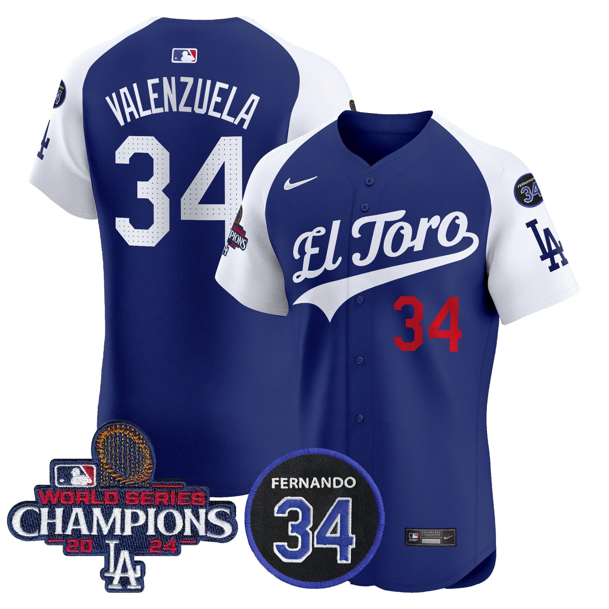 Men’s El Toro 2024 World Series Champions Patch Vapor Premier Elite Jersey