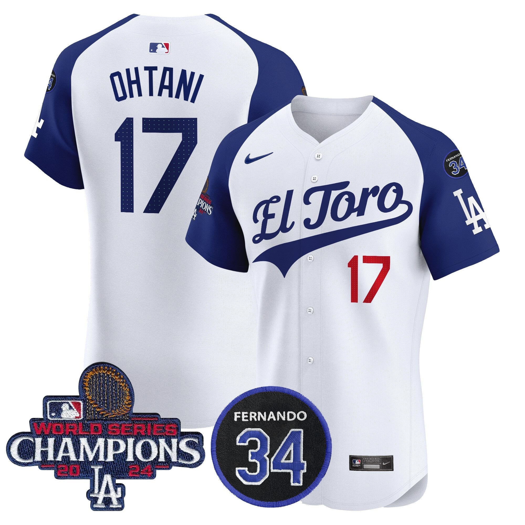 Men’s El Toro 2024 World Series Champions Patch Vapor Premier Elite Jersey