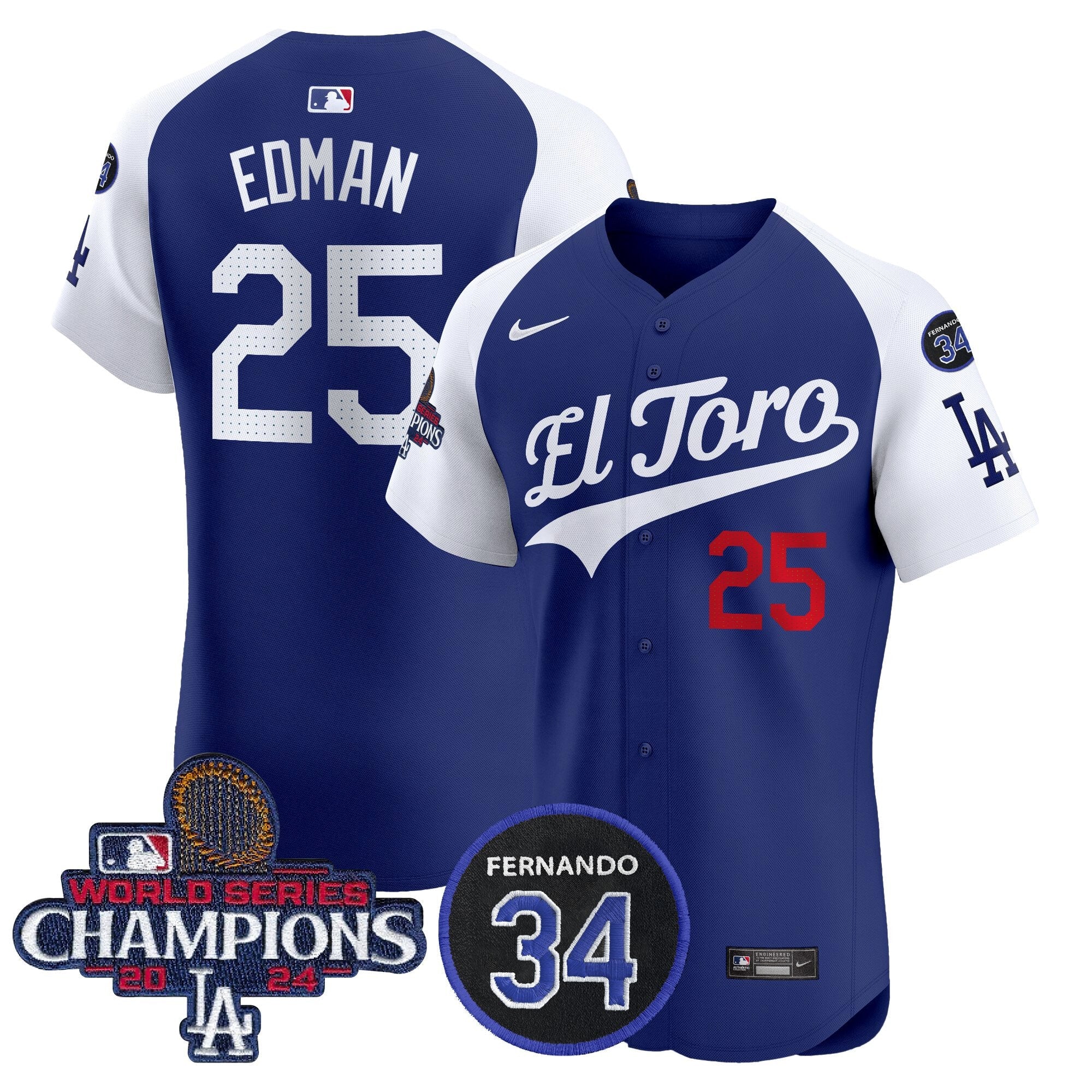Men’s El Toro 2024 World Series Champions Patch Vapor Premier Elite Jersey
