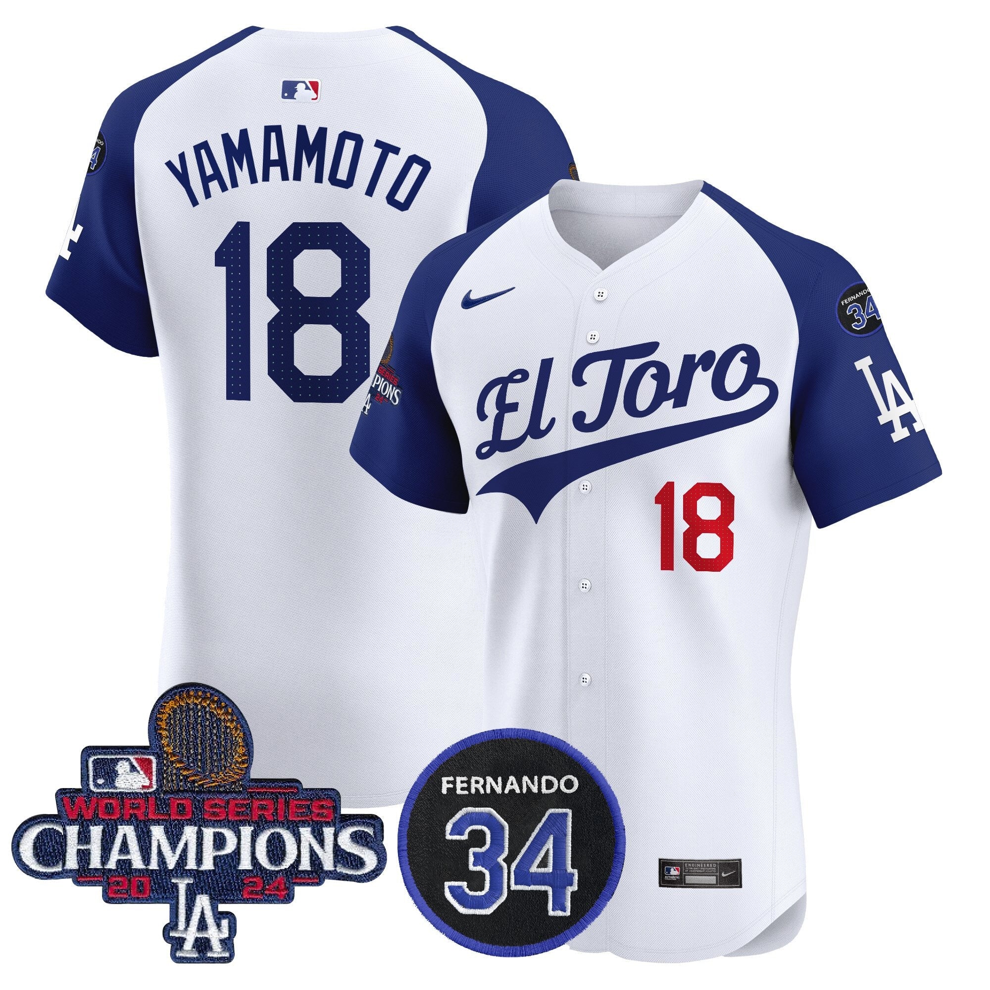 Men’s El Toro 2024 World Series Champions Patch Vapor Premier Elite Jersey