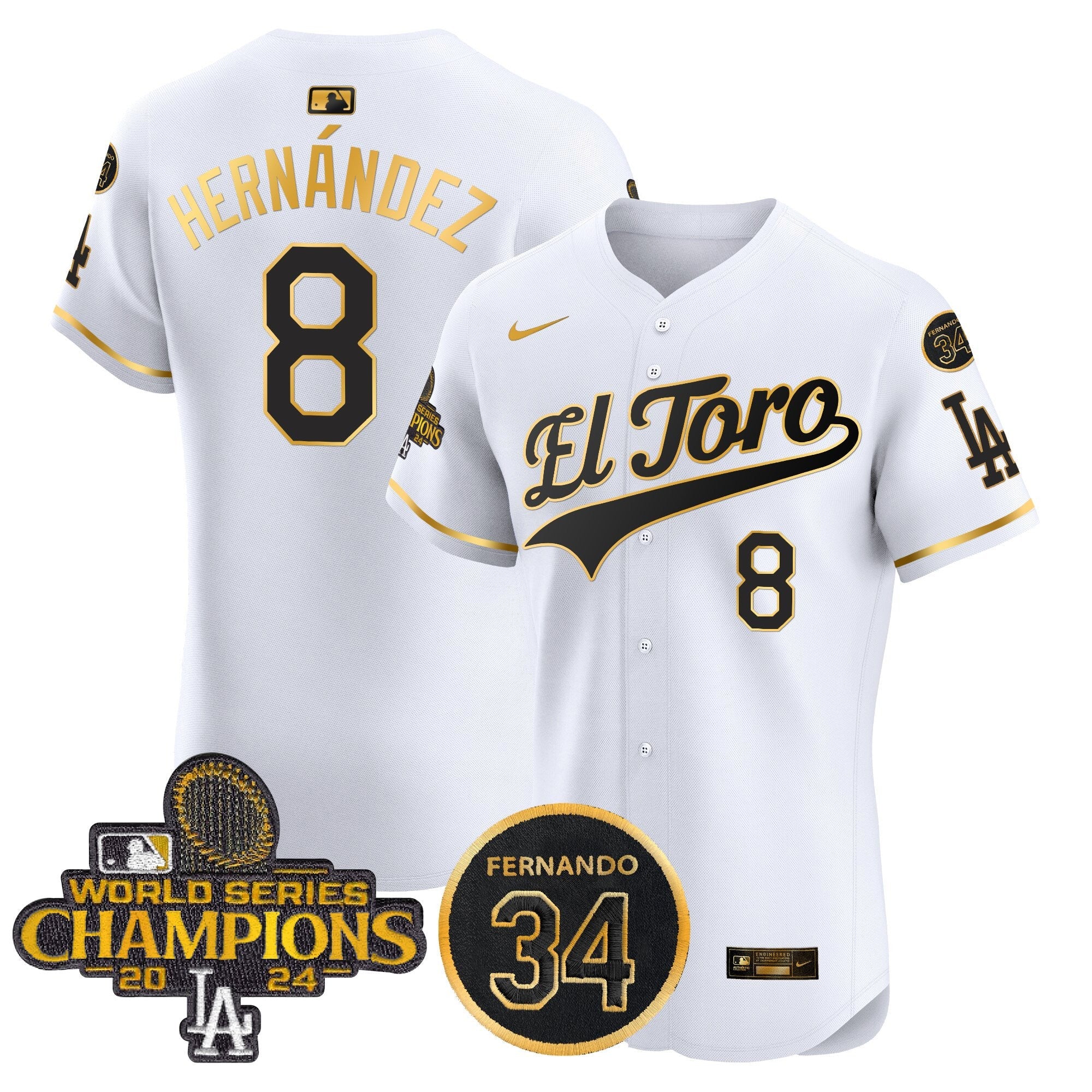 Men’s El Toro 2024 World Series Champions Patch Vapor Premier Elite Jersey