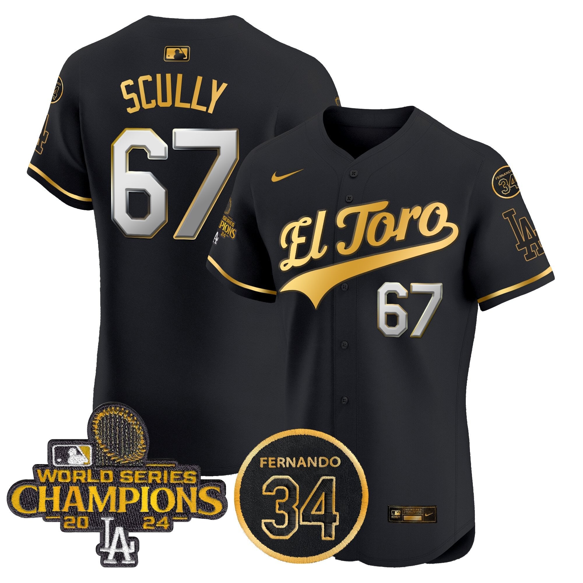Men’s El Toro 2024 World Series Champions Patch Vapor Premier Elite Jersey