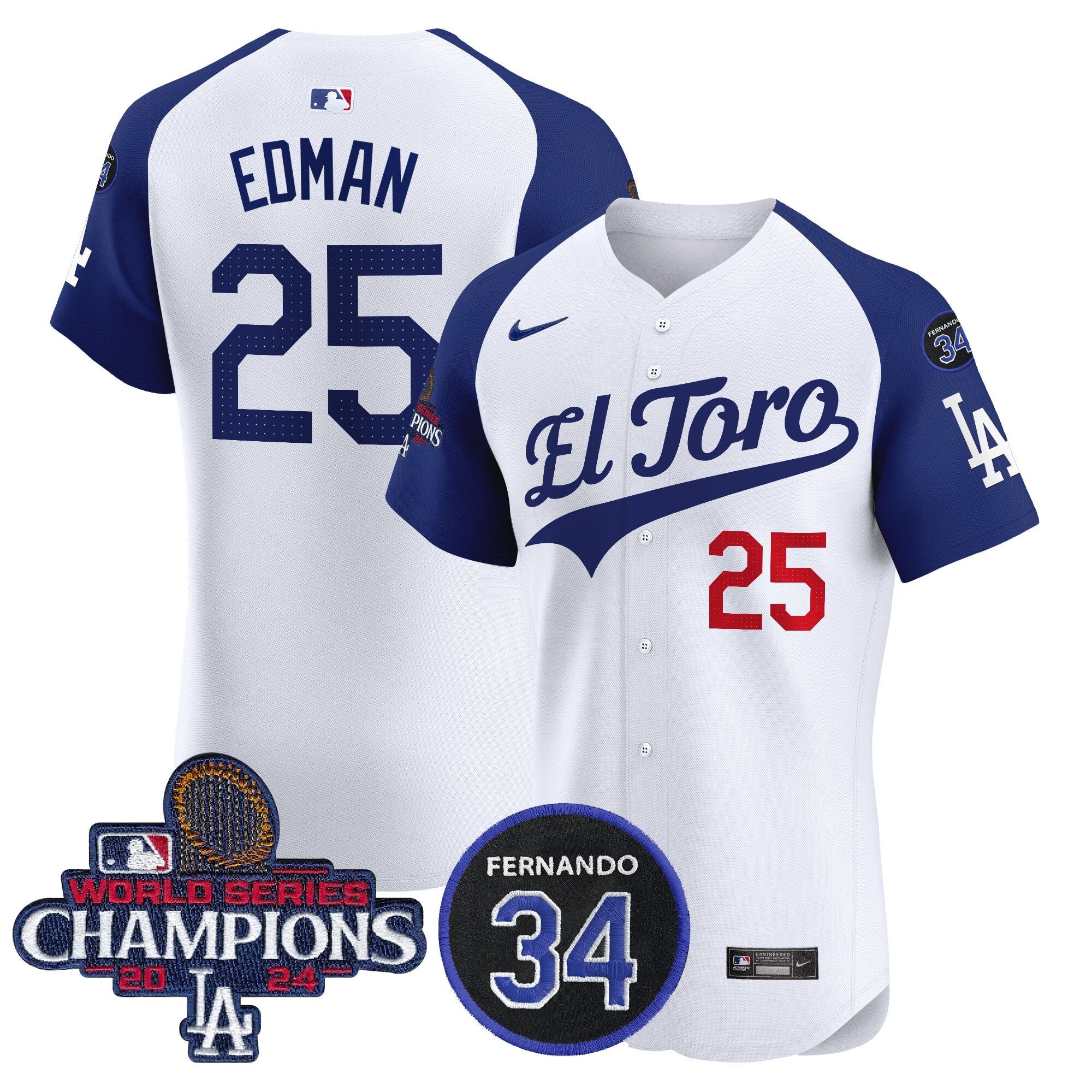 Men’s El Toro 2024 World Series Champions Patch Vapor Premier Elite Jersey