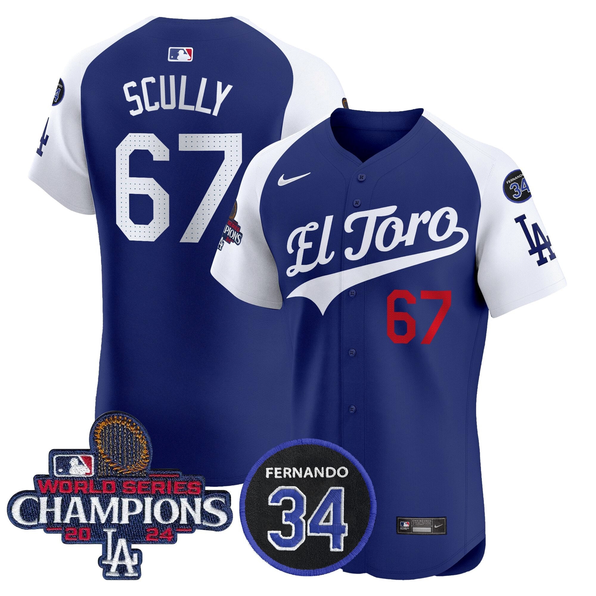 Men’s El Toro 2024 World Series Champions Patch Vapor Premier Elite Jersey