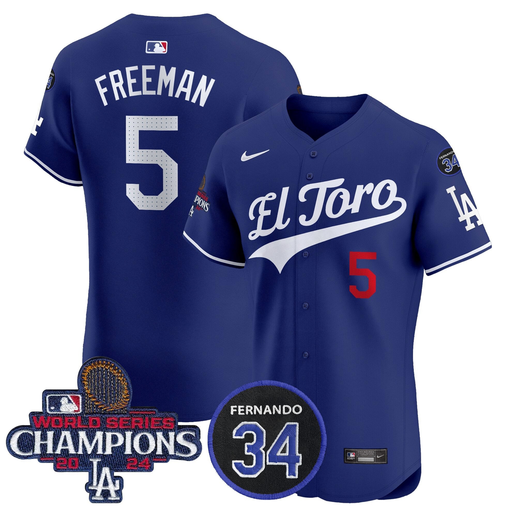 Men’s El Toro 2024 World Series Champions Patch Vapor Premier Elite Jersey