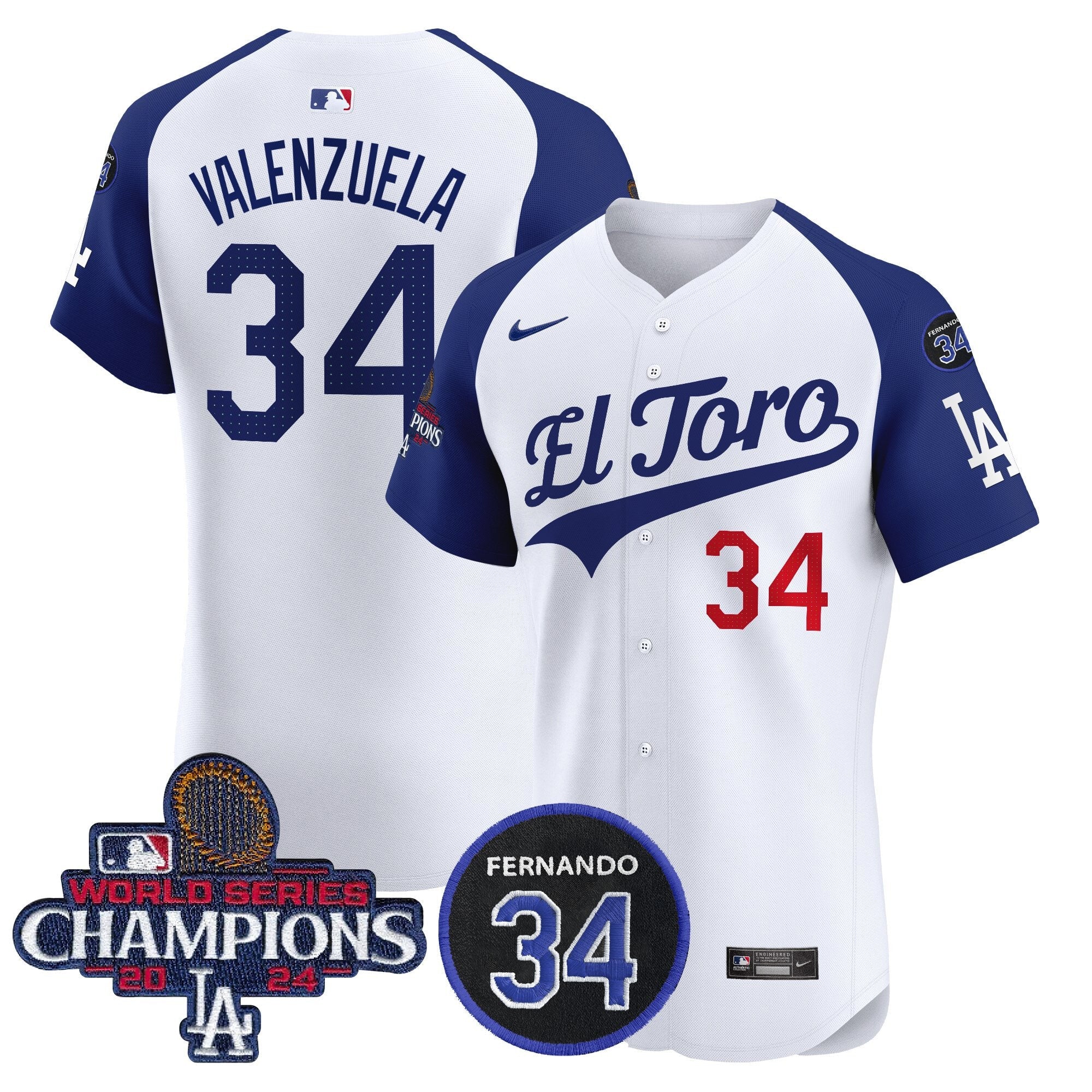 Men’s El Toro 2024 World Series Champions Patch Vapor Premier Elite Jersey