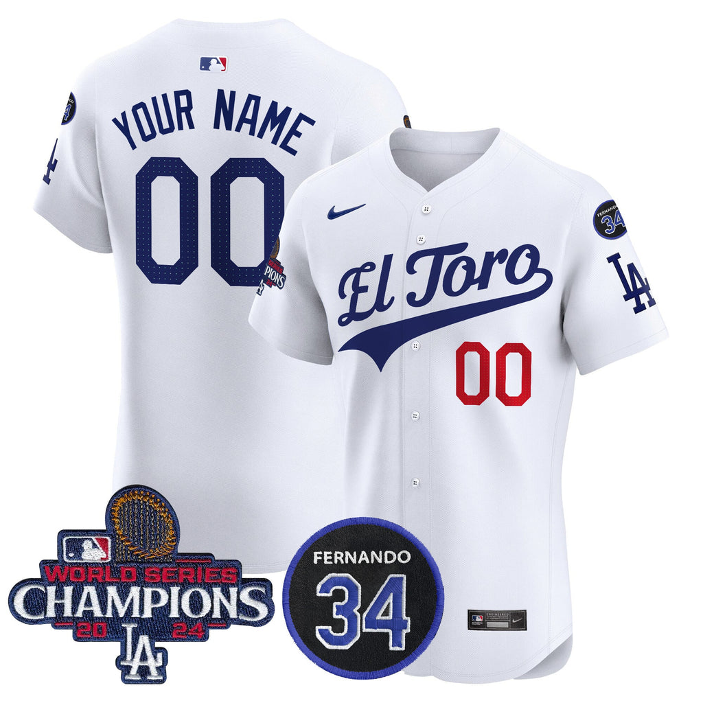 El Toro 2024 World Series Champions Patch Vapor Premier Elite Custom Jersey