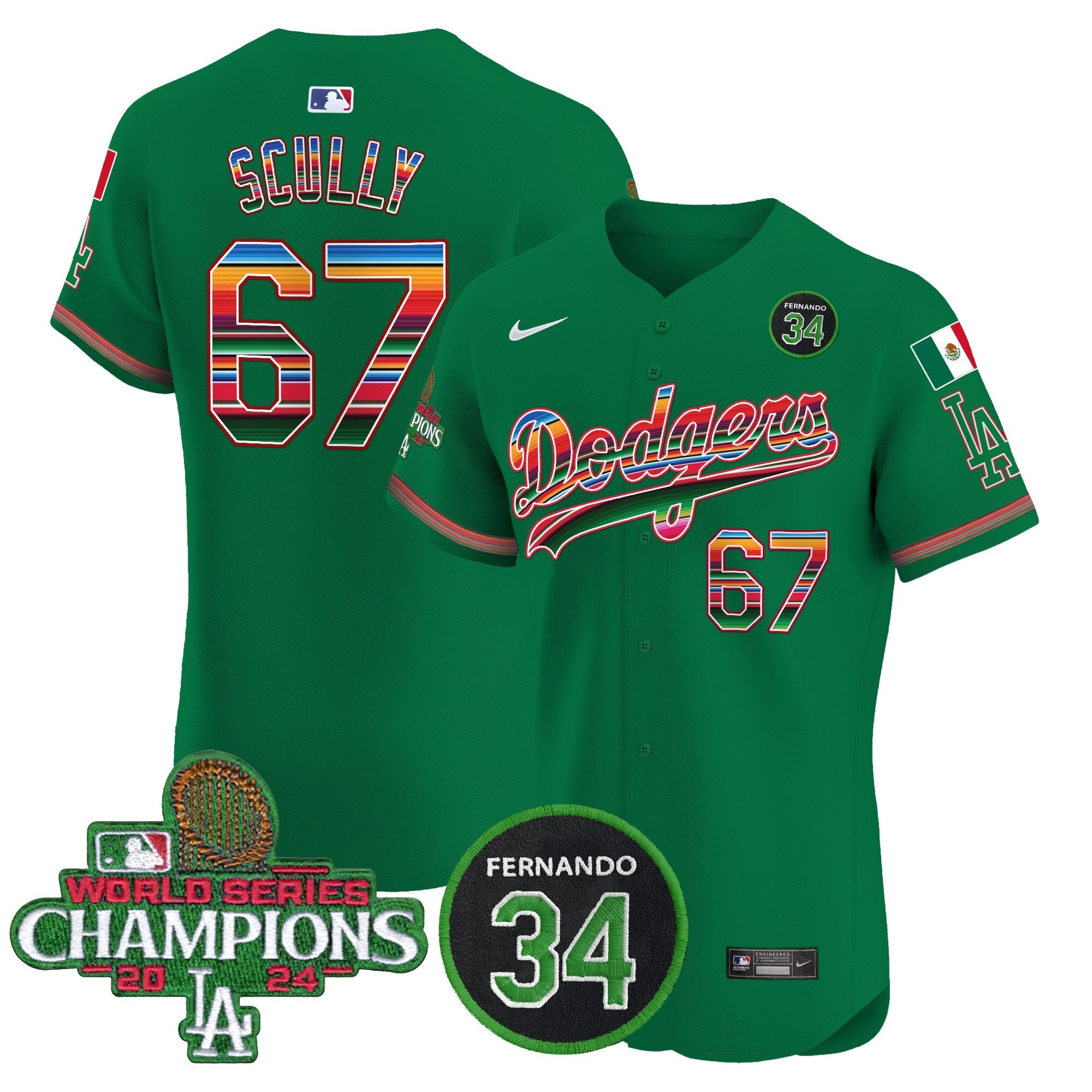 Men’s Mexico 2024 World Series Champions Vapor Premier Elite Jersey V2