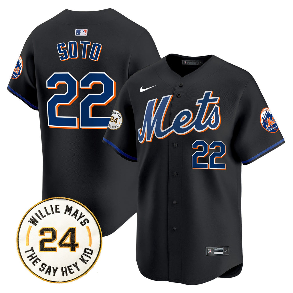 Men’s Willie Mays Patch Vapor Premier Limited Jersey