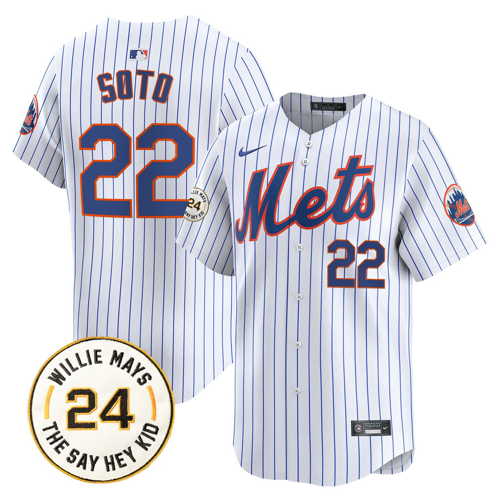 Men’s Willie Mays Patch Vapor Premier Limited Jersey