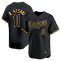 Roki Sasaki Los Angeles Black Gold Jersey