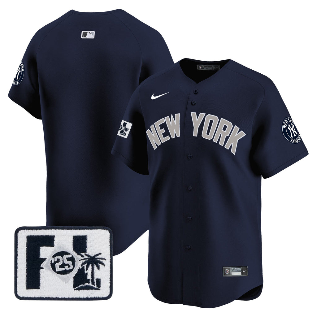 Men’s New York 2025 Spring Training Patch Vapor Premier Limited Jersey
