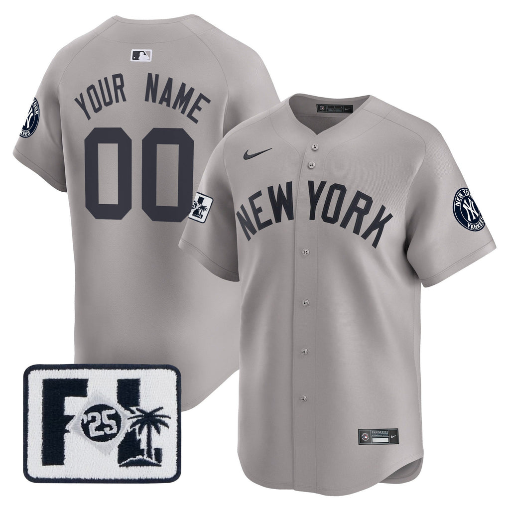 New York 2025 Spring Training Patch Vapor Premier Limited Custom Jersey