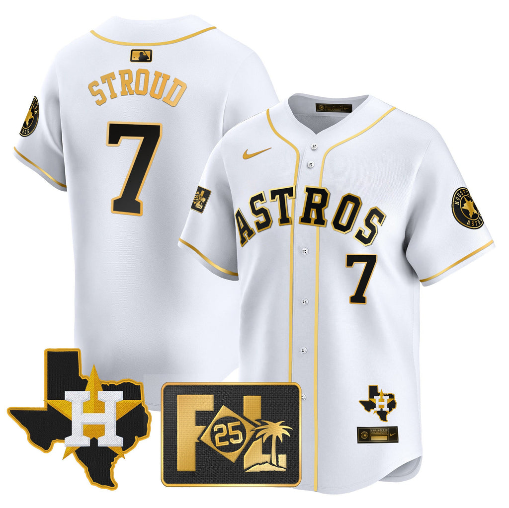 Men’s Houston 2025 Spring Training & Texas Patch Vapor Premier Limited Jersey