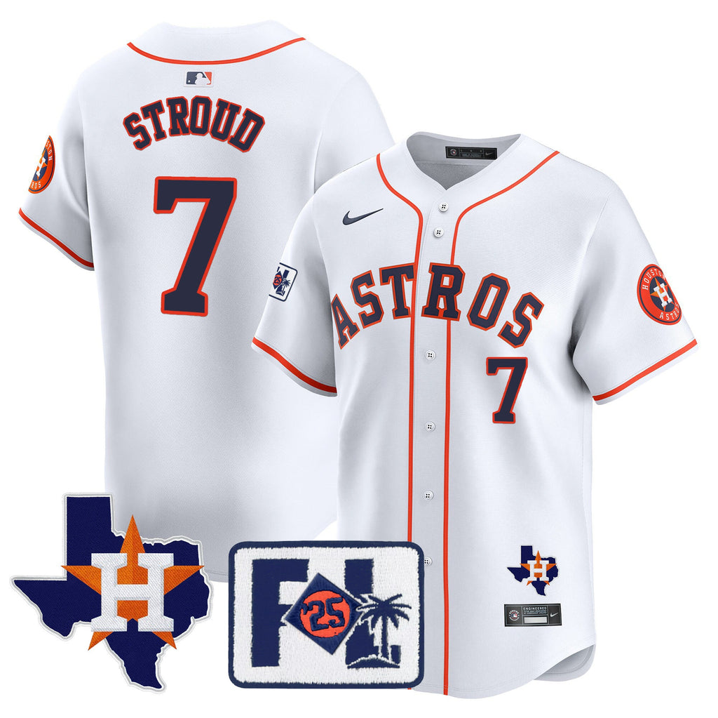 Men’s Houston 2025 Spring Training & Texas Patch Vapor Premier Limited Jersey