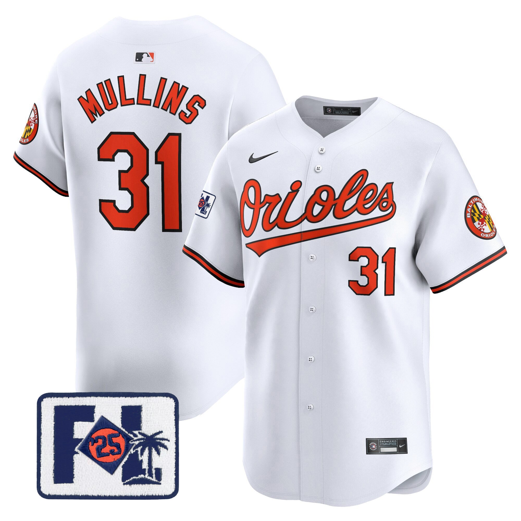 Men’s Baltimore 2025 Spring Training Patch Vapor Premier Limited Jersey