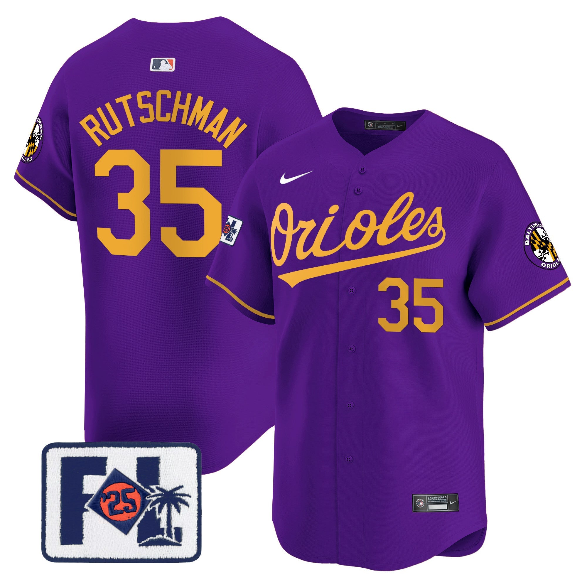 Men’s Baltimore 2025 Spring Training Patch Vapor Premier Limited Jersey