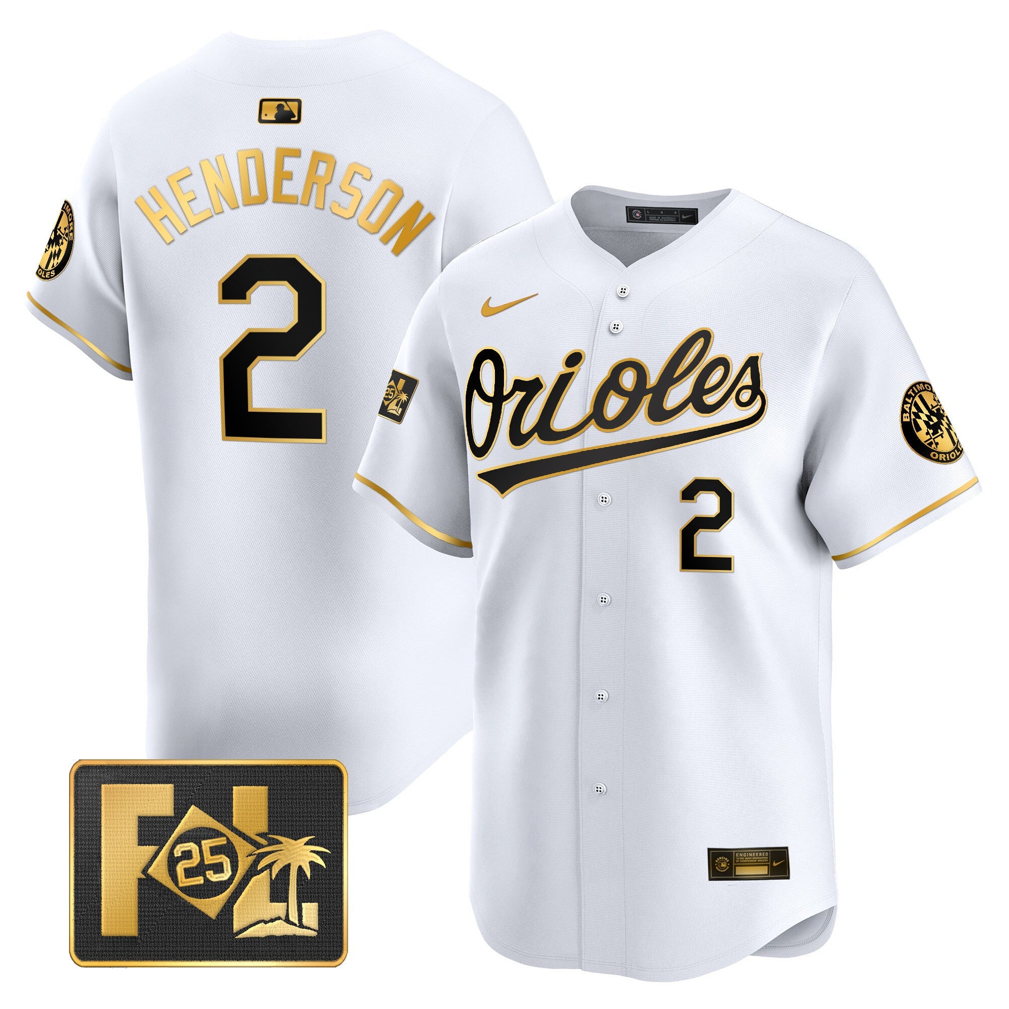 Men’s Baltimore 2025 Spring Training Patch Vapor Premier Limited Jersey