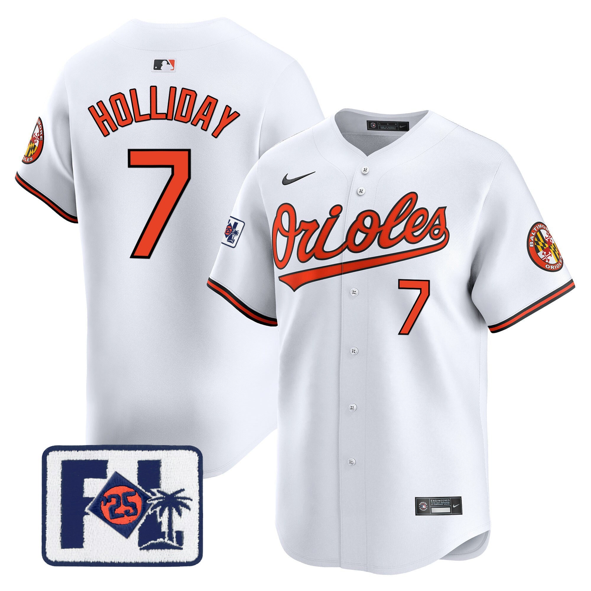 Men’s Baltimore 2025 Spring Training Patch Vapor Premier Limited Jersey