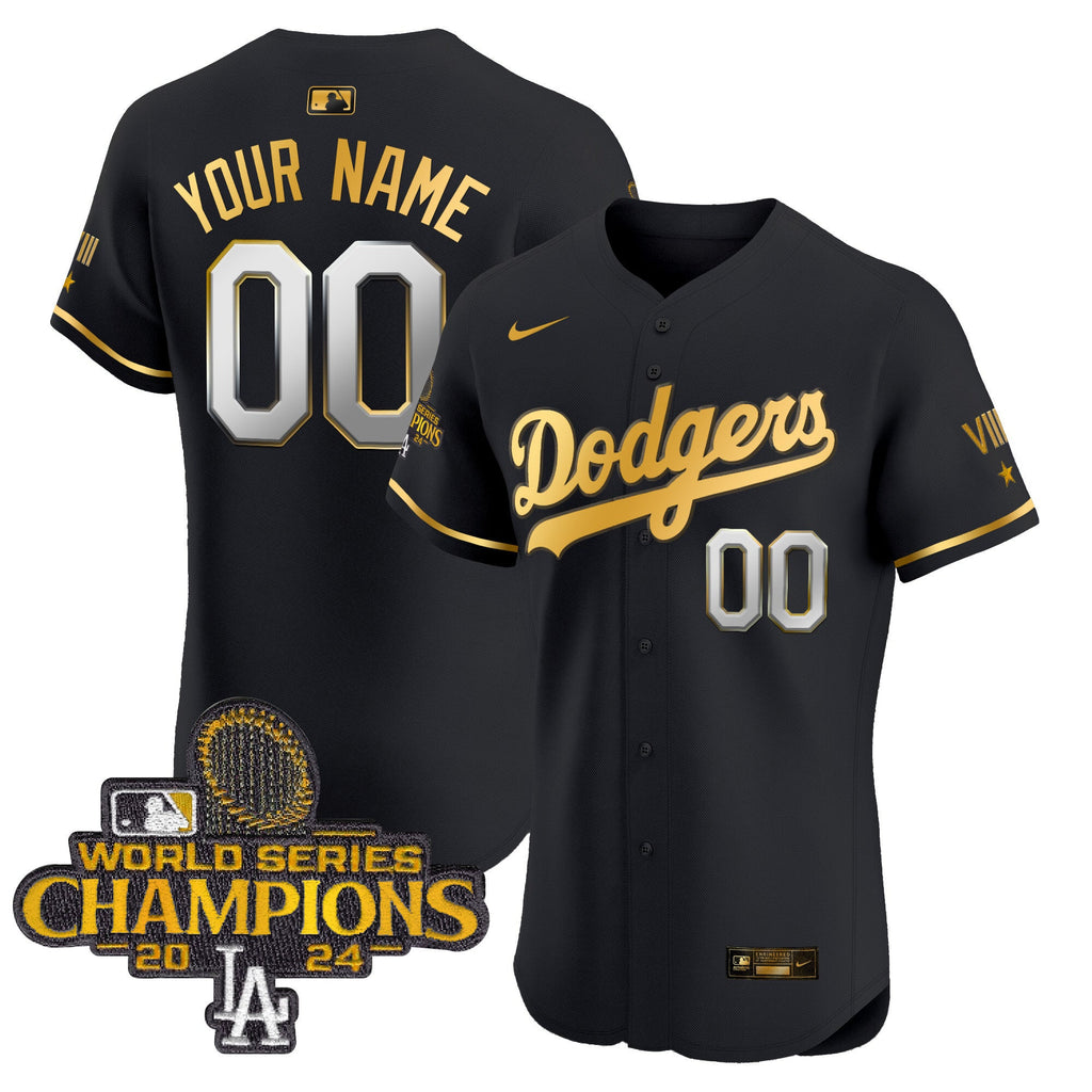 2024 World Series Champions Gold Trim Vapor Premier Elite Custom Jersey V3