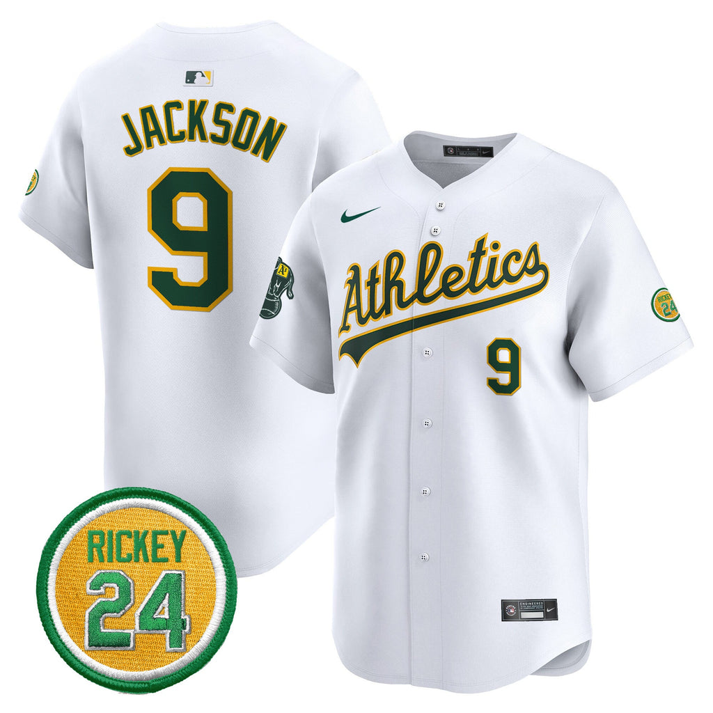 Men’s Oakland Rickey Henderson Patch Vapor Premier Limited Jersey