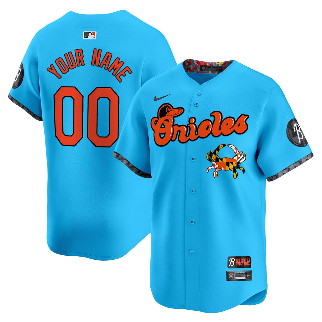 Baltimore Maryland Blue Crab Vapor Premier Limited Custom Jersey