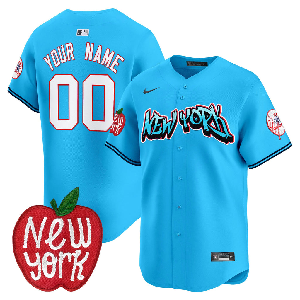 New York Apple Patch Vapor Premier Limited Custom Jersey