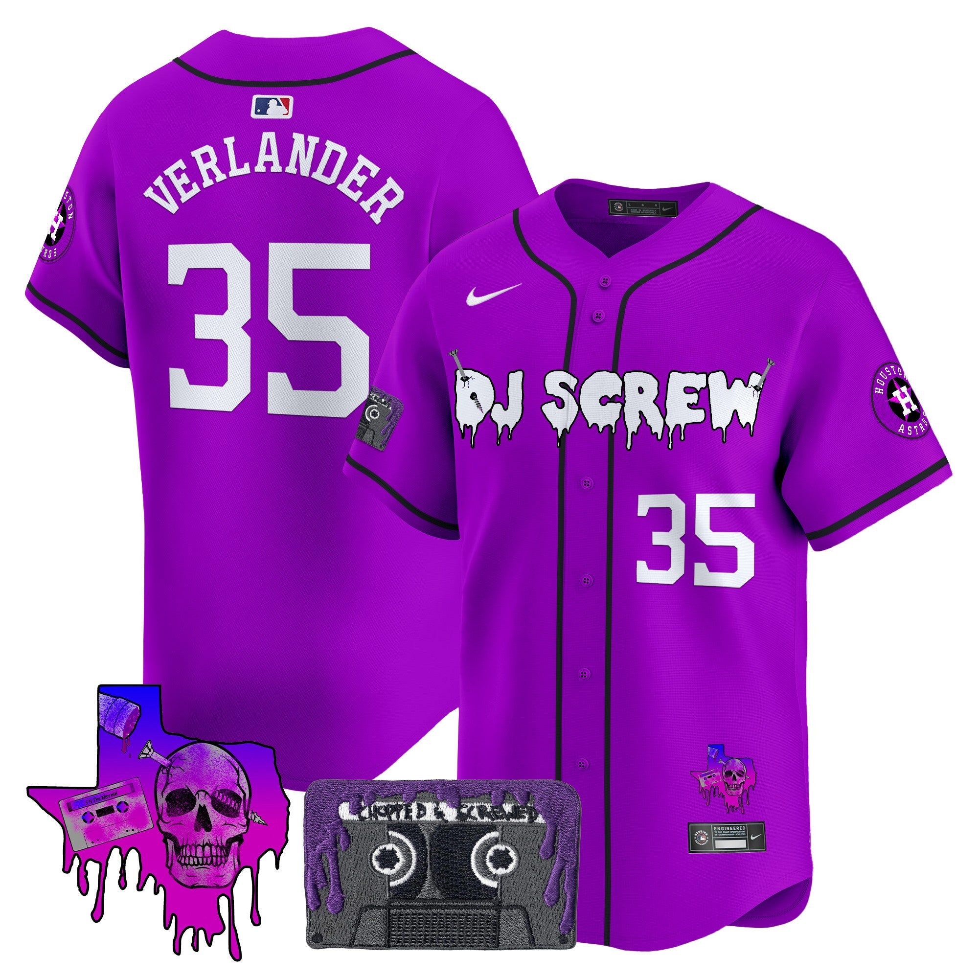 Men’s Houston DJ Screw Patch Vapor Premier Limited Jersey V2