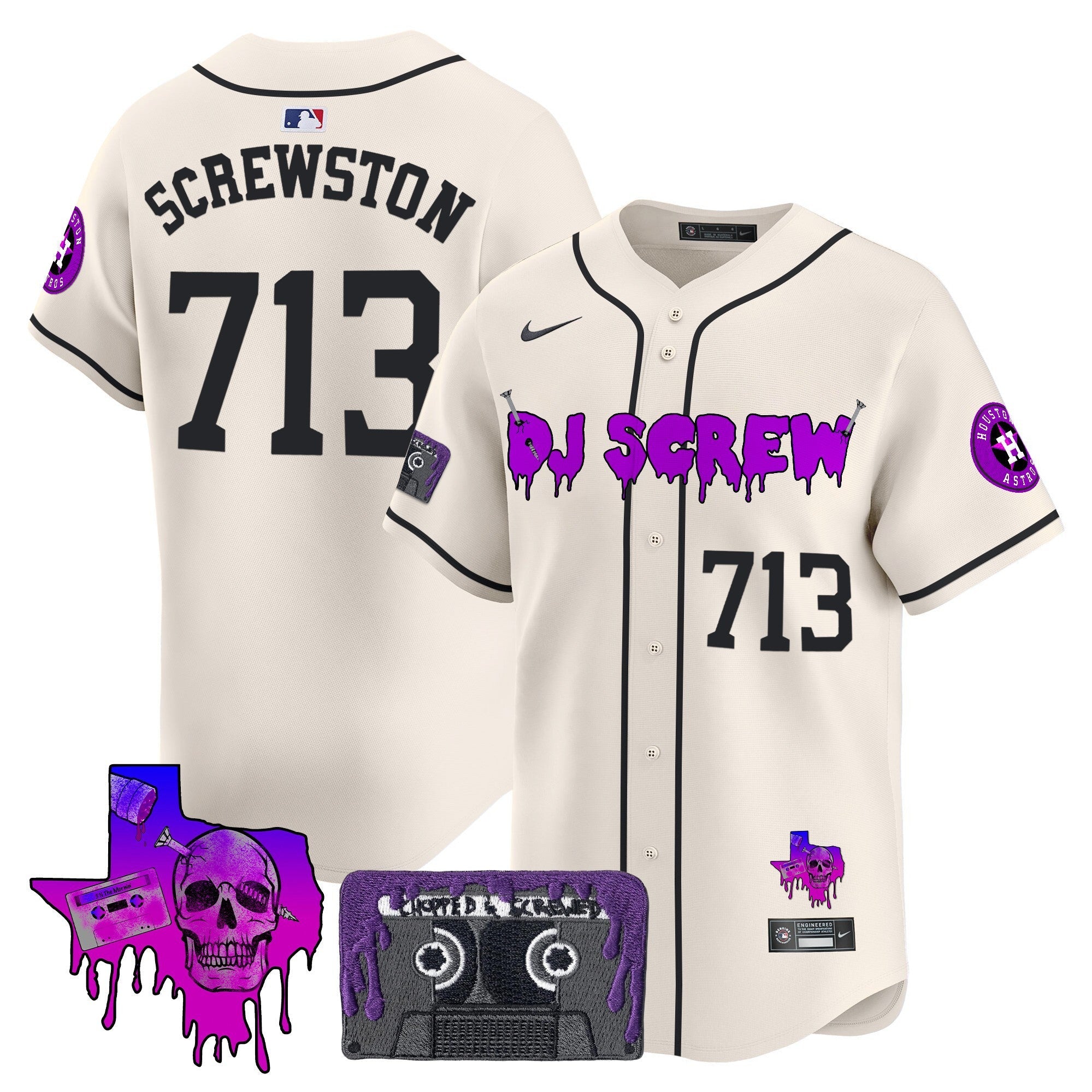 Men’s Houston DJ Screw Patch Vapor Premier Limited Jersey V2