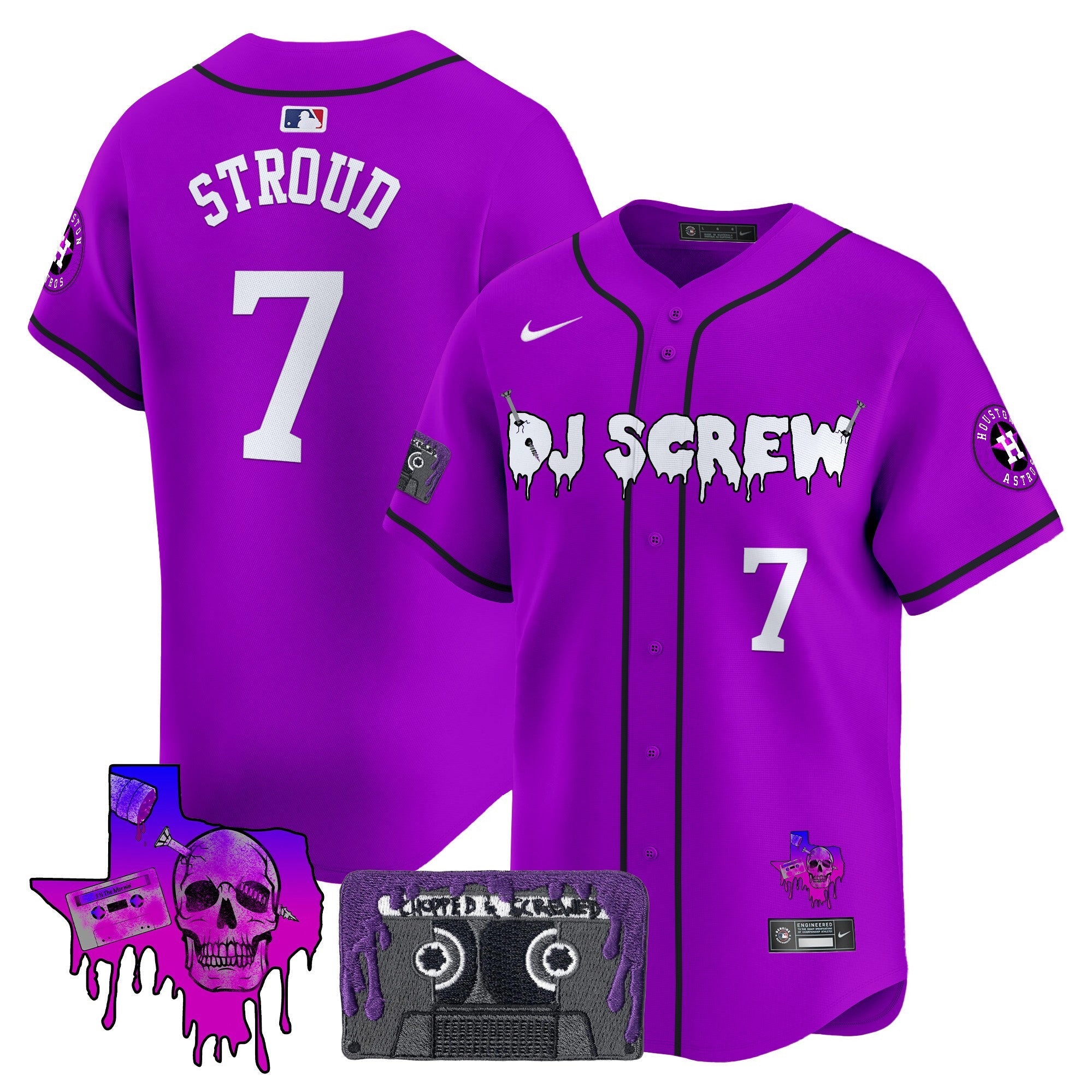 Men’s Houston DJ Screw Patch Vapor Premier Limited Jersey V2