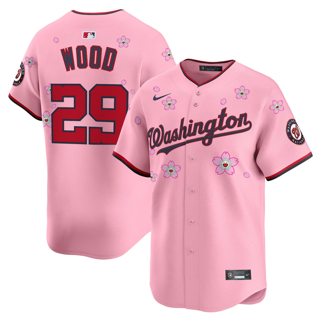 Men’s Washington Cherry Blossom Vapor Premier Limited Jersey – Stitched