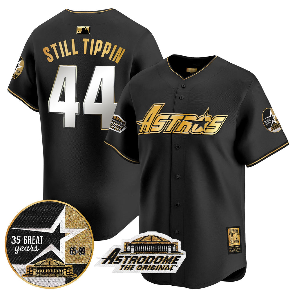 Men’s 1999 Throwback 35th & Astrodome Patch Vapor Premier Limited Jersey V3