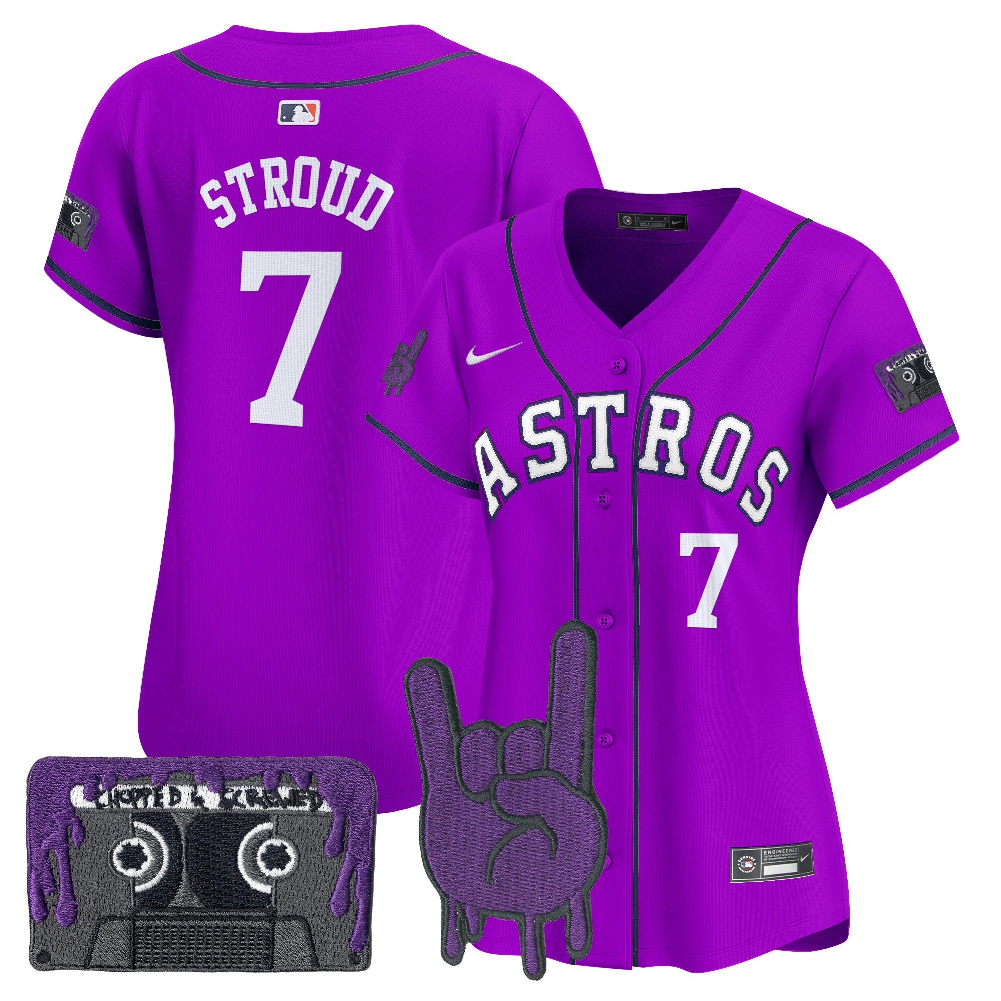 Women’s Houston DJ Screw Patch Vapor Premier Limited Jersey