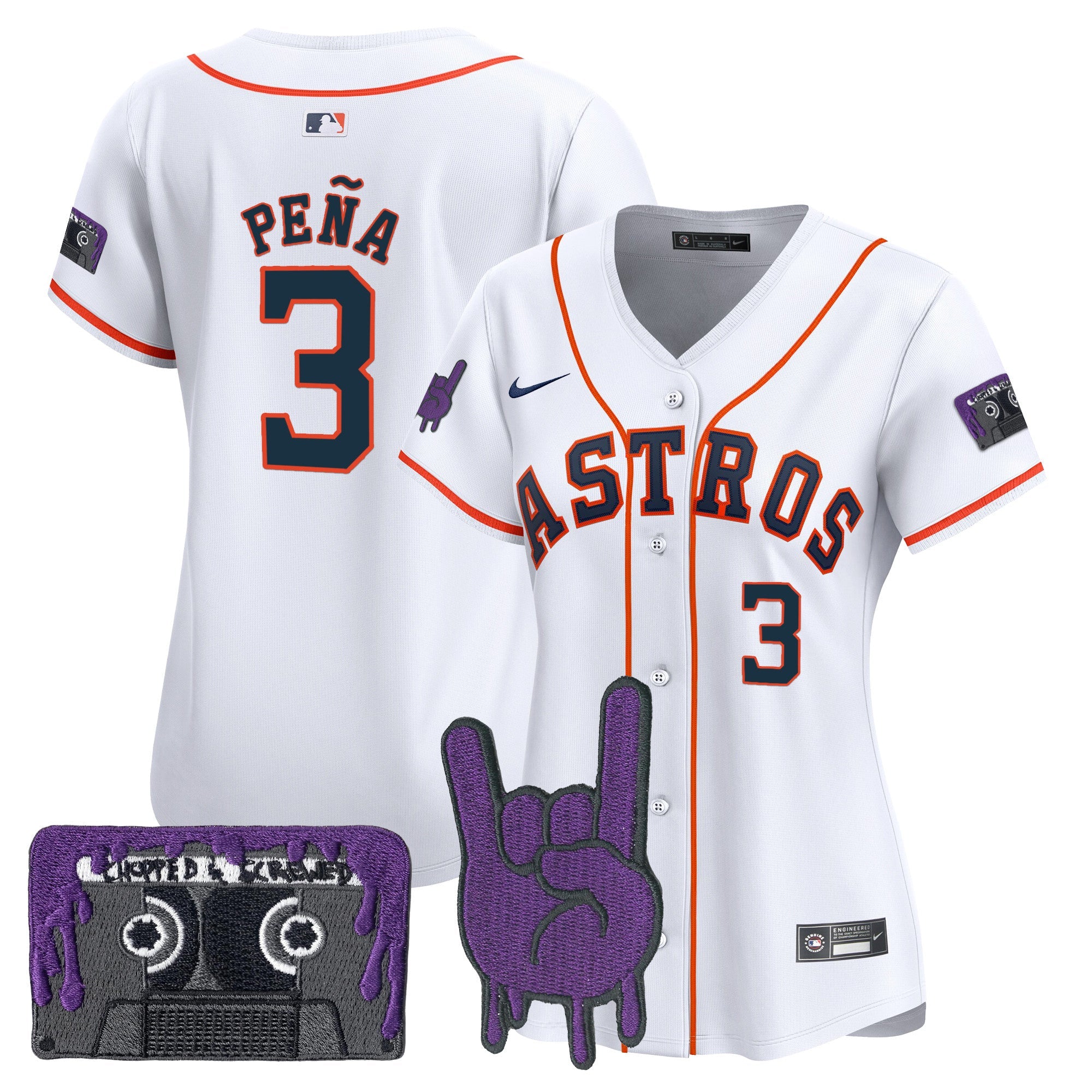 Women’s Houston DJ Screw Patch Vapor Premier Limited Jersey
