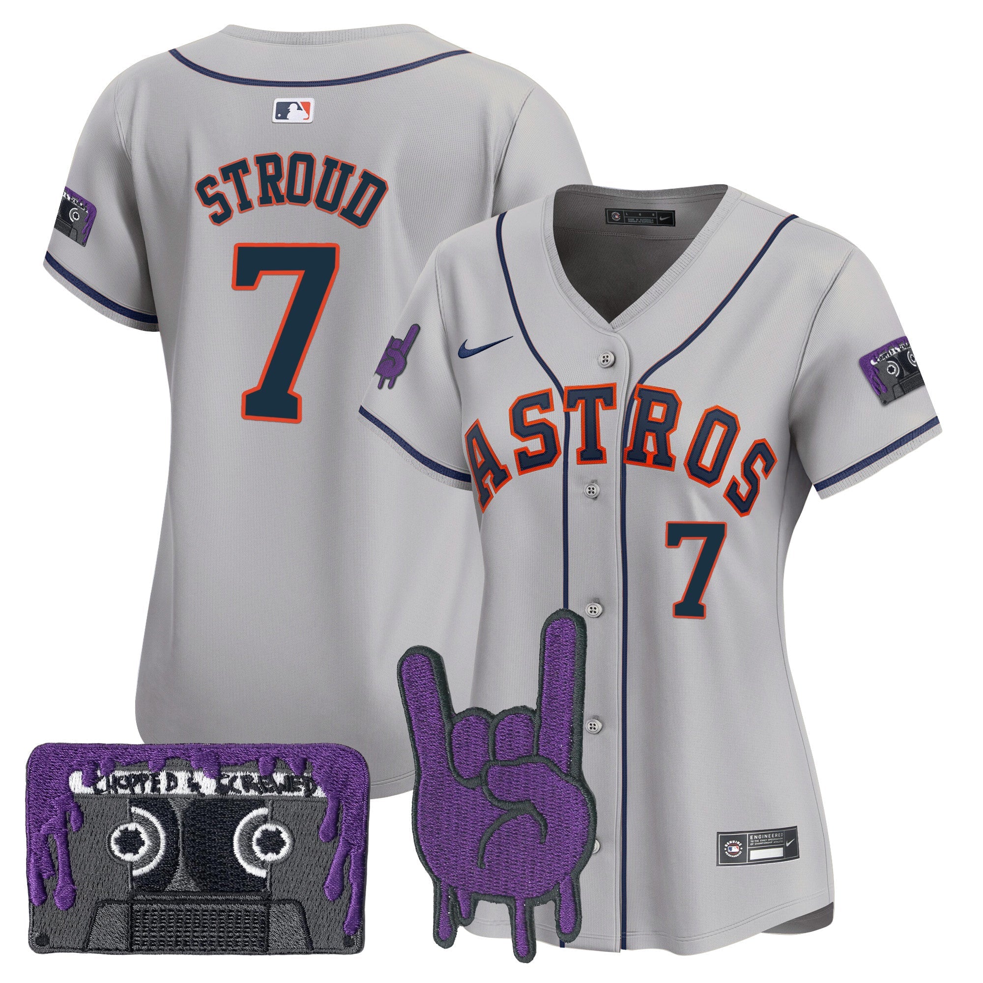 Women’s Houston DJ Screw Patch Vapor Premier Limited Jersey