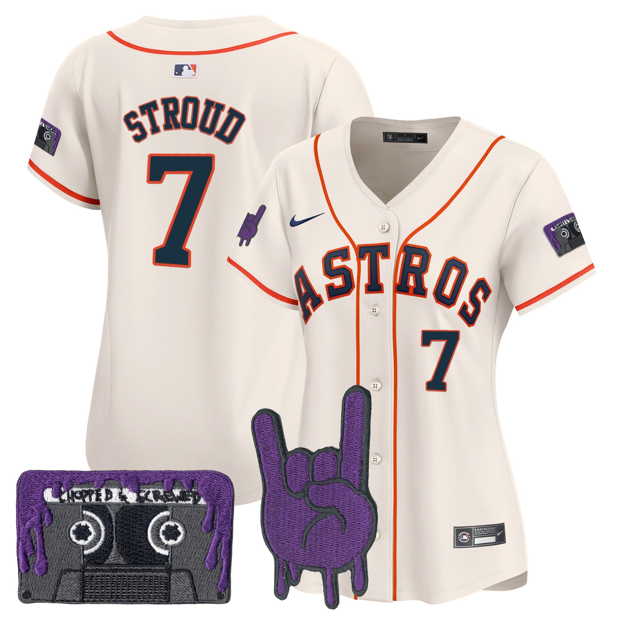 Women’s Houston DJ Screw Patch Vapor Premier Limited Jersey