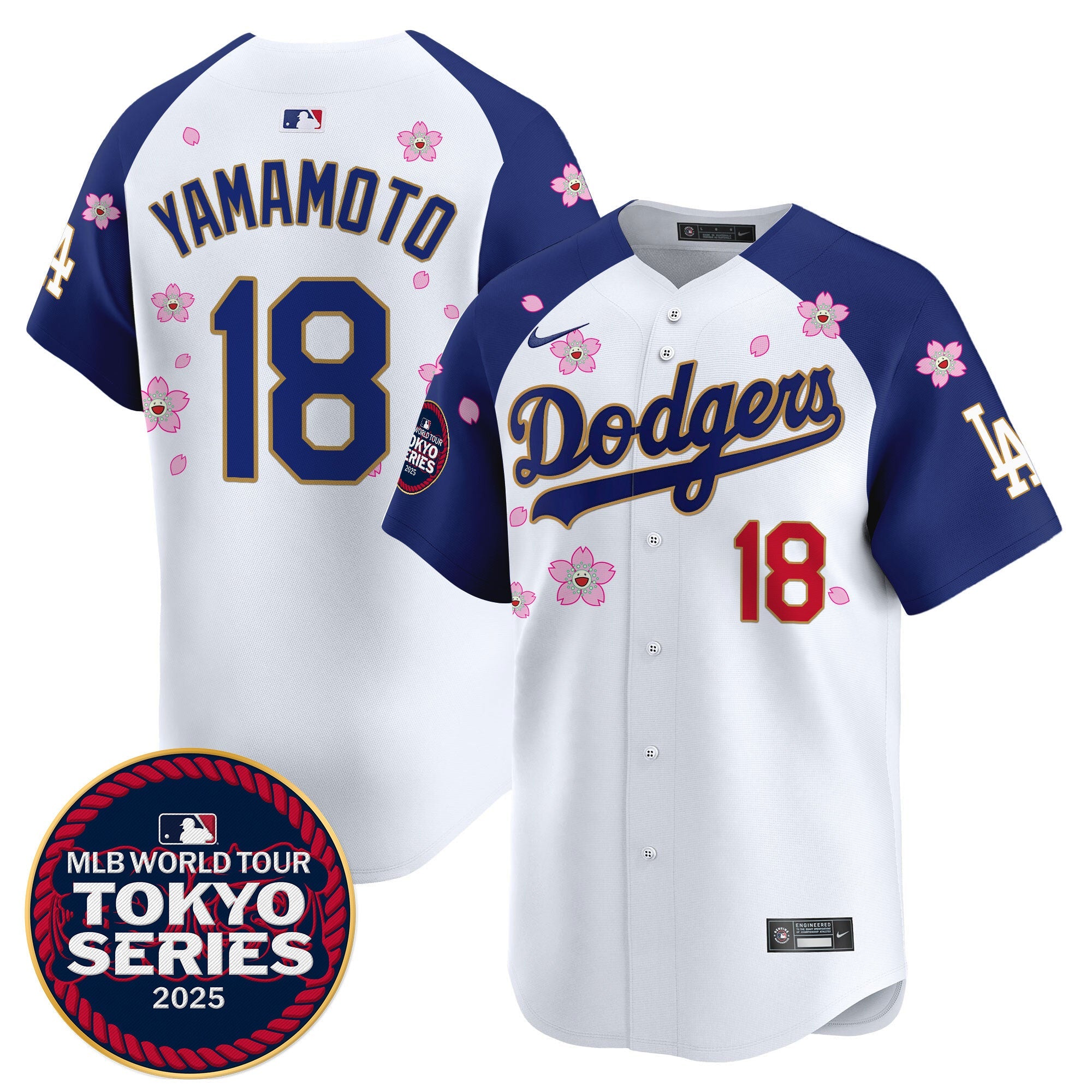 Men’s Tokyo Series 2025 Gold Trim Vapor Premier Limited Jersey – Stitched
