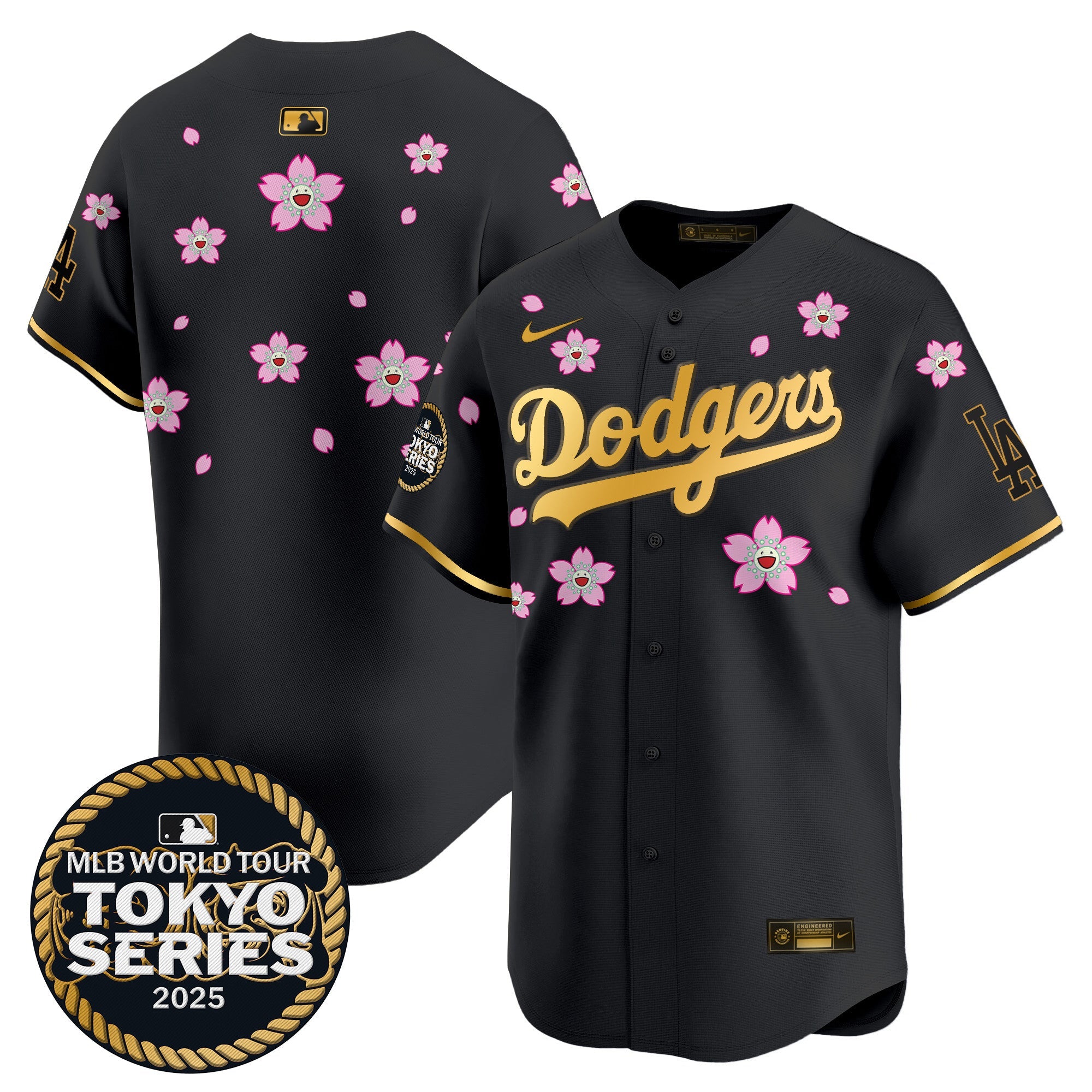 Men’s Tokyo Series 2025 Gold Trim Vapor Premier Limited Jersey V2 – Stitched