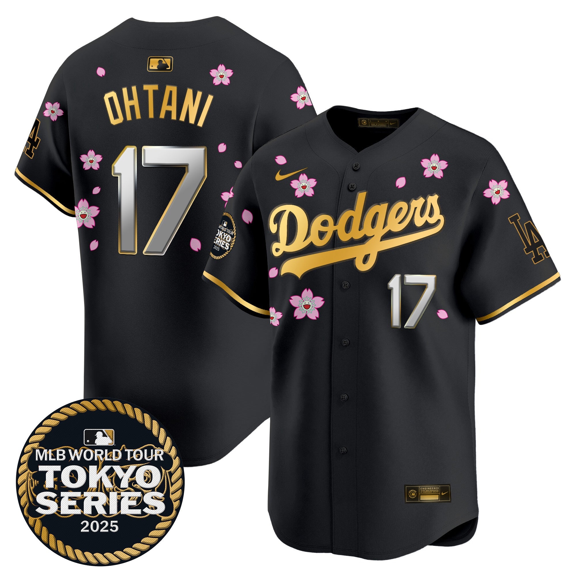 Men’s Tokyo Series 2025 Gold Trim Vapor Premier Limited Jersey V2 – Stitched