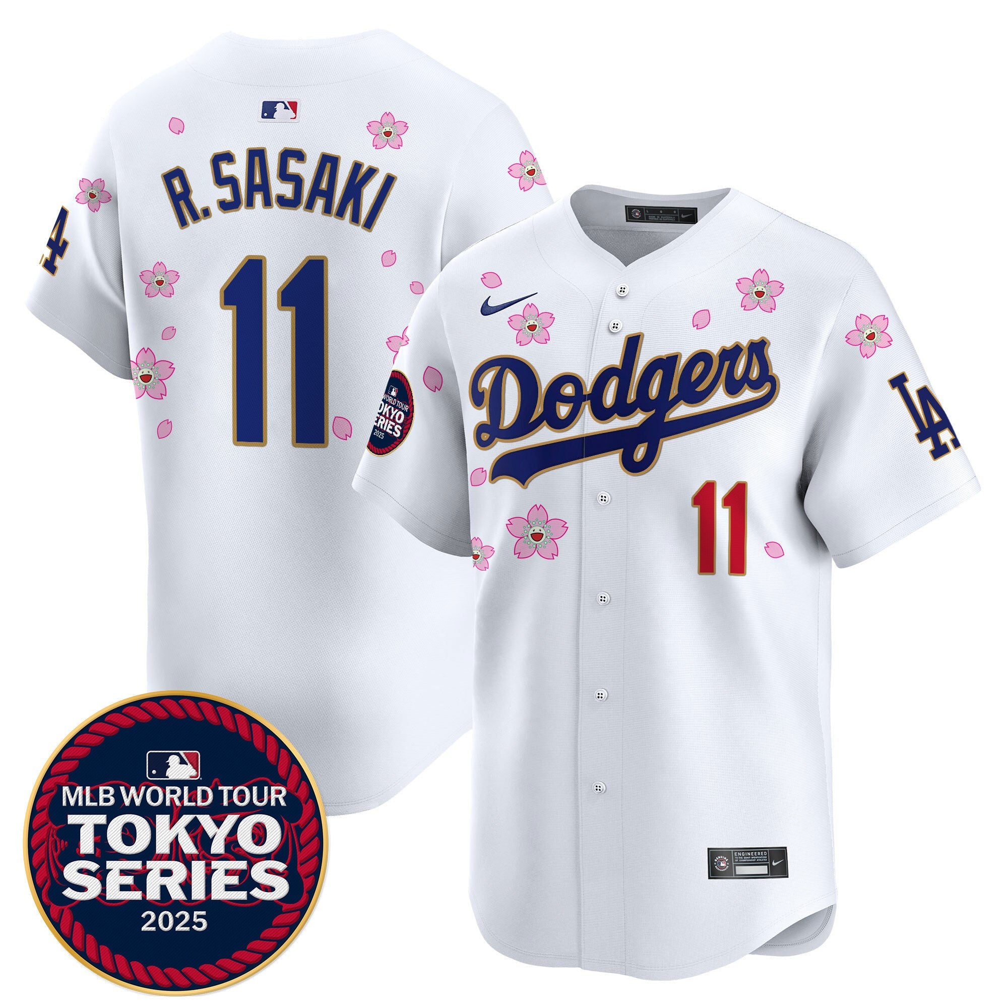 Men’s Tokyo Series 2025 Gold Trim Vapor Premier Limited Jersey V2 – Stitched