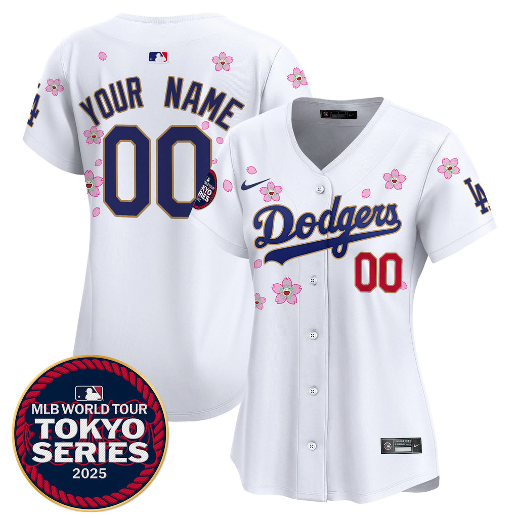 Tokyo Series 2025 Gold Trim Vapor Premier Limited Custom Jersey – Stitched