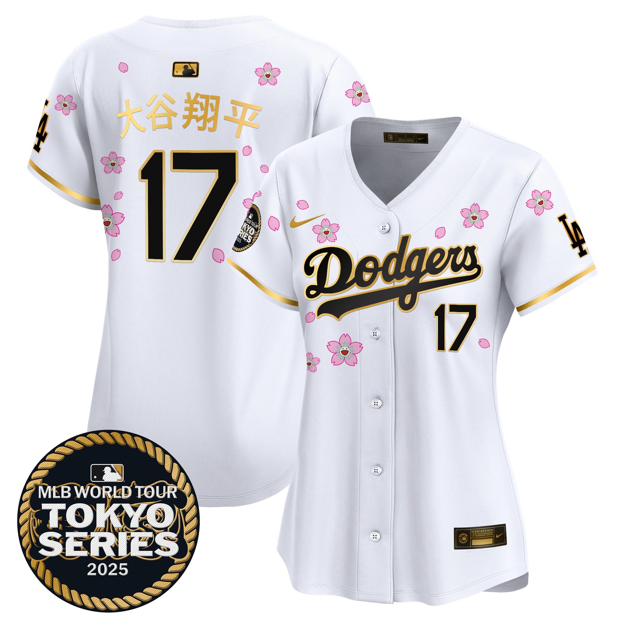 Women’s Tokyo Series 2025 Gold Trim Vapor Premier Limited Jersey V2 – Stitched