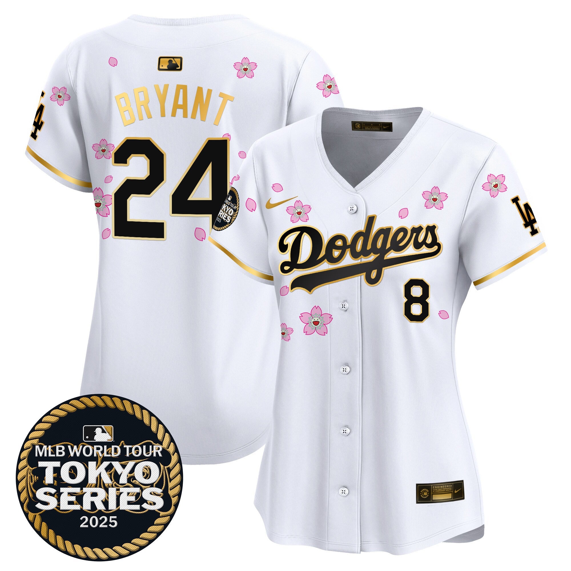 Women’s Tokyo Series 2025 Gold Trim Vapor Premier Limited Jersey V2 – Stitched