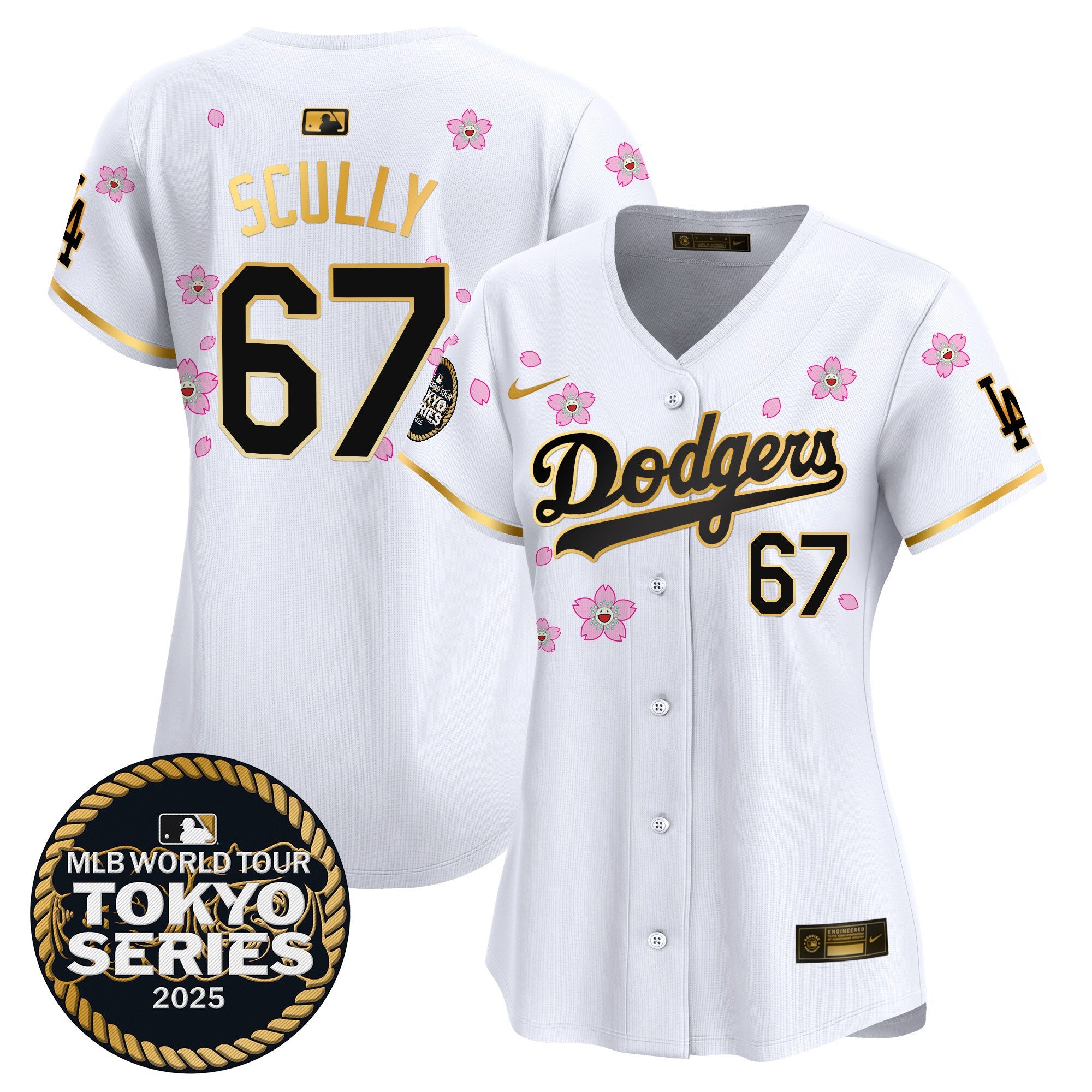 Women’s Tokyo Series 2025 Gold Trim Vapor Premier Limited Jersey V2 – Stitched